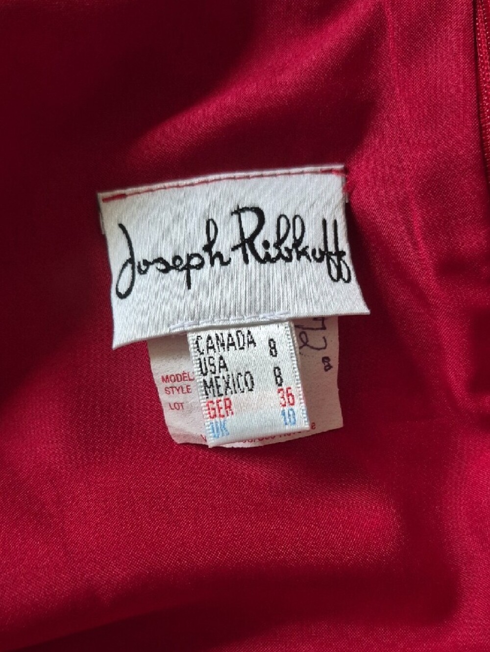 Joseph Ribkoff Red Garment - Picture 2 of 3